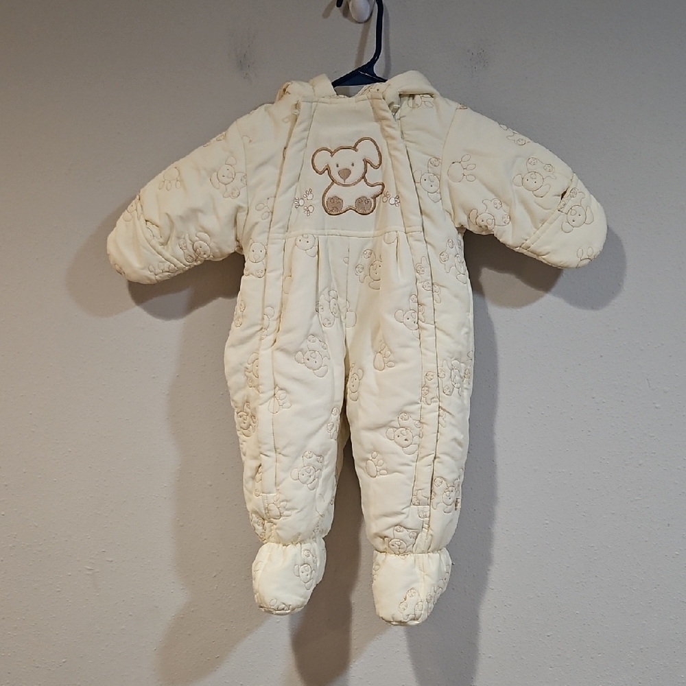 Vintage Baby Puppy Snowsuit